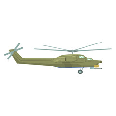 Fototapeta na wymiar Air force helicopter flying. Military industry technic vector Illustration