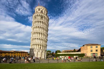 Foto op Plexiglas De scheve toren The Leaning Tower, Pisa, Italy