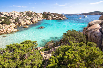 Beach of Cala Coticcio, Sardinia, Italy