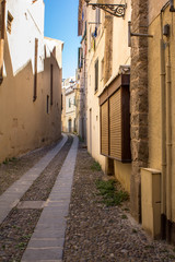 Streets of old city Alghero