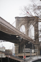 Brooklyn bridge, in New York.