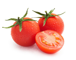 tomatoes isolated on white background