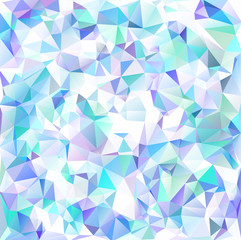 Multicolor geometric rumpled triangular low poly origami style gradient illustration graphic background. Vector polygonal design for your business. Cool blue color, gamma