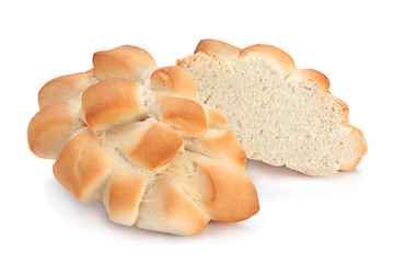 Sweet bun on white