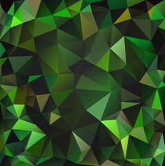 Multicolor geometric rumpled triangular low poly origami style gradient illustration graphic background. Vector polygonal design for your business. Cool green color, gamma