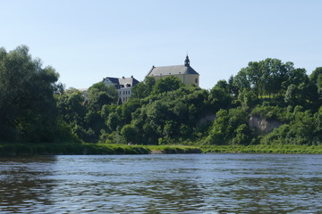 Fototapeta na wymiar Church in Drohiczyn at Bug river