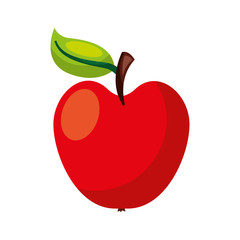 apple fresh fruit icon vector illustration design