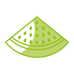 watermelon fresh fruit icon vector illustration design