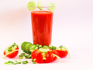 Tomato juice tomato drink cucumber drink fresh