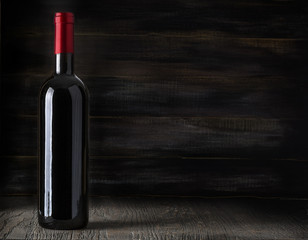 Red wine bottle