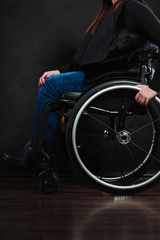 Obraz na płótnie Canvas Legs of disabled person.