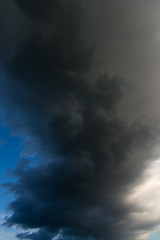 Fototapeta na wymiar Dramatic storm cloud as background.