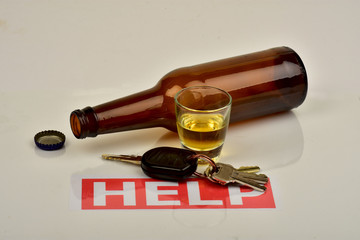 Signs and symbols of alcohol abuse and the need for help.