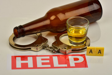 Signs and symbols of alcohol abuse and the need for help.