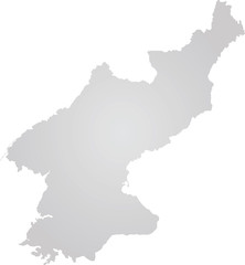 North Korea map vector