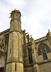 Fototapeta na wymiar La Basilique Saint-Nazaire , Cité de Carcassonne , Aude, France 