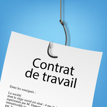 contrat de travail - hame&ccedil;on - emploi - embauche - travail - ch&ocirc;mage