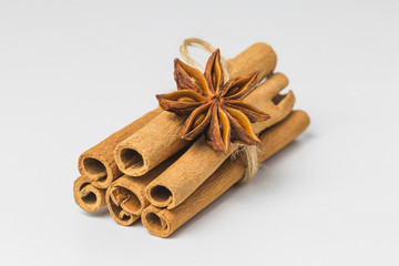 Star anise and cinnamon
