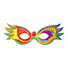 Fototapeta premium Carnival mask isolated icon vector illustration design