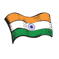 Flag. Vector drawing