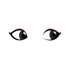 cute eyes view icon vector illustration design