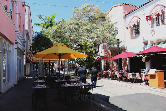 Espanola Way, Miami Beach, Street Overview