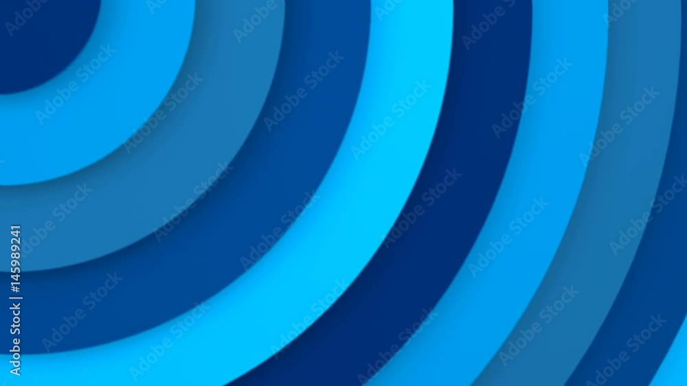 Poster blue concentric circles. seamless loop smooth 3d animation. abstract background 4k uhd (3840x2160)