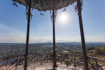 Китайская или Цветная беседка в парке Цветник. Пятигорск. КМВ. Кавказские минеральные воды. Россия. © pelatophoto