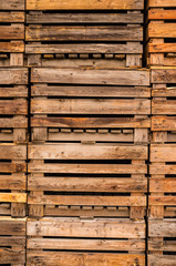 Wooden Pallets stacked 