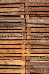 Stack of Brown wooden pallets