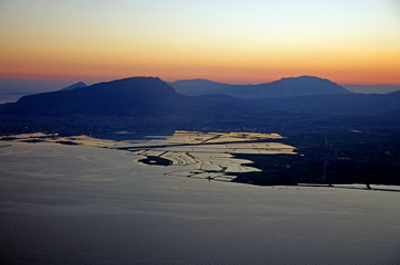 salines aube trapani sicile