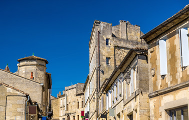 Fototapeta na wymiar Buildings in Saint-Emilion, a UNESCO heritage site in France