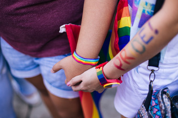 Handholding at Manila Pride