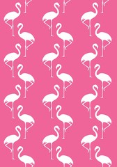 Retro flamingo pattern. Cool background
