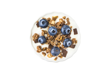 Yogurt with Blueberries and Muesli