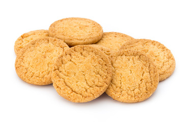 Cookies nuts on the  isolated on white background.