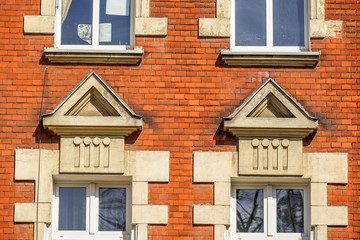 Old downtown tenement buildings
