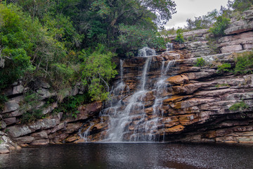 Poço do Diabo Waterfall in Mucugezinho River - Chapada Diamantina, Bahia, Brazil