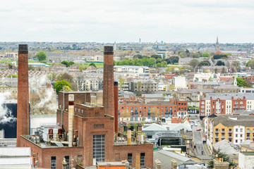 panoramic views to Dublin City, Ireland