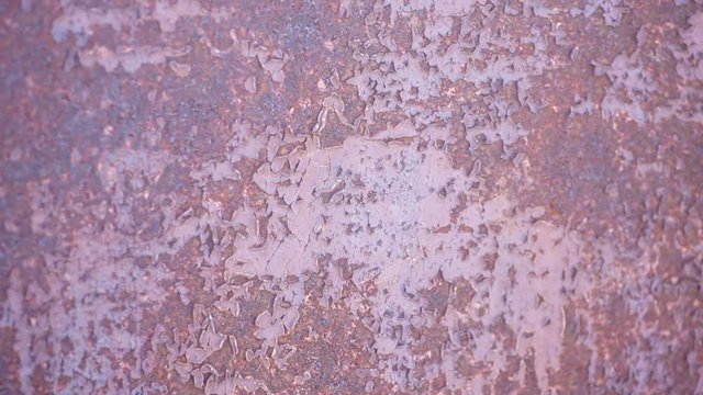 Metallic rusty texture with shabby paint