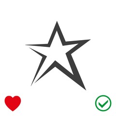 Obraz premium star icon stock vector illustration flat design