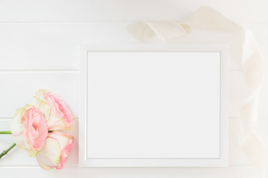 Frame Mockup Floral styled stock photograph