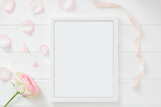 Frame Mockup Floral styled stock photograph