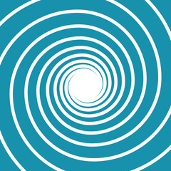 white on blue spiral swirl hypnotic vector illustration