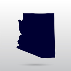 Map of the U.S. state of Arizona