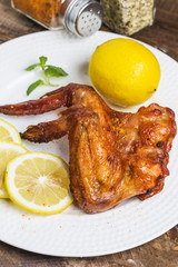 BBQ chicken on the table