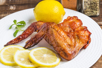 BBQ chicken on the table