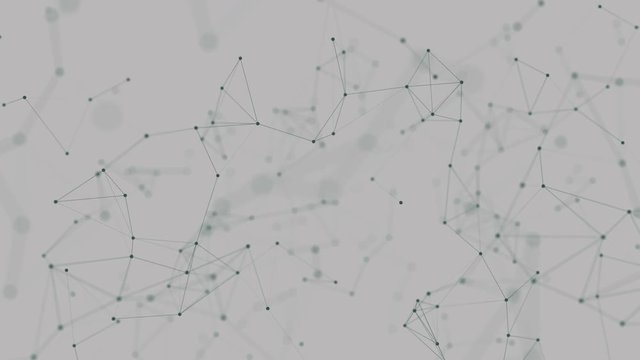 beautiful cg generated 3d seamless loop abstract background with geometry lines and dots