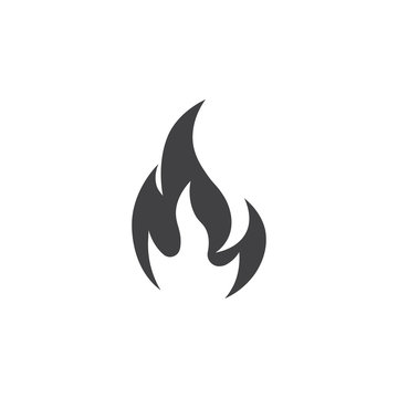 fire flame icon vector illustration