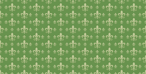 green damask background
